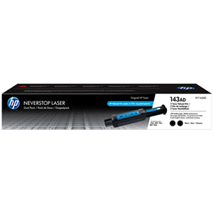 HP 143A Dual Pack Black Neverstop Toner Reload Kit