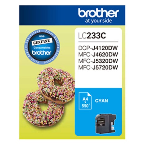 Brother LC233 Cyan Ink Cartridge