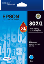 Epson 802 Cyan XL Ink Cartridge