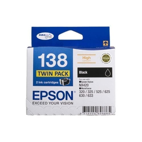 Epson 138 Black Twin Pack