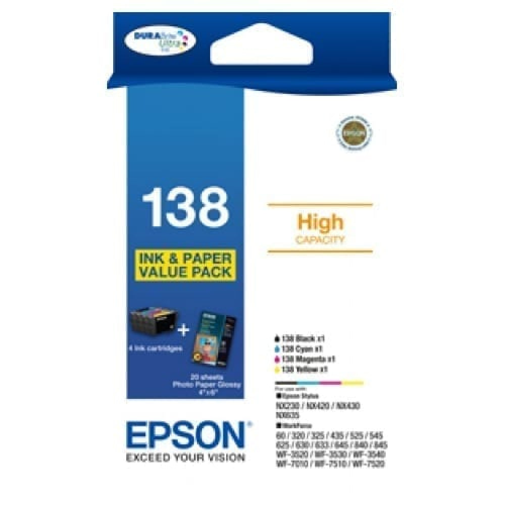 Epson 138 Ink Bundle Pack