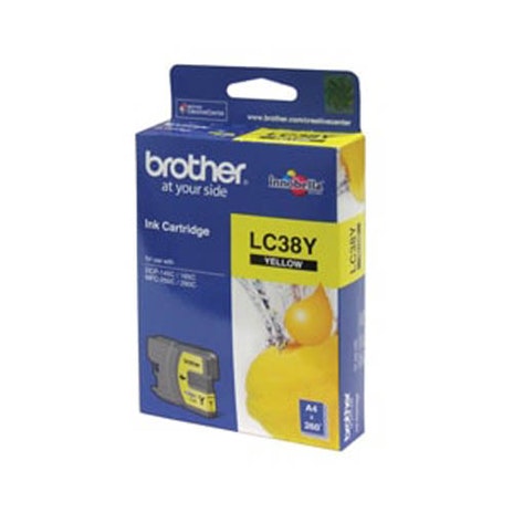 Brother LC38 Yellow Ink Cartridge