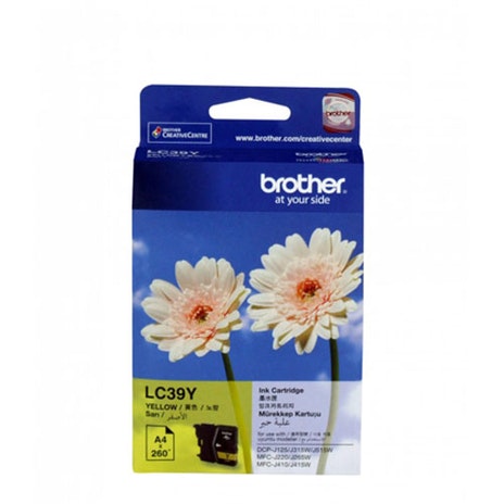 Brother LC39 Yellow Ink Cartridge